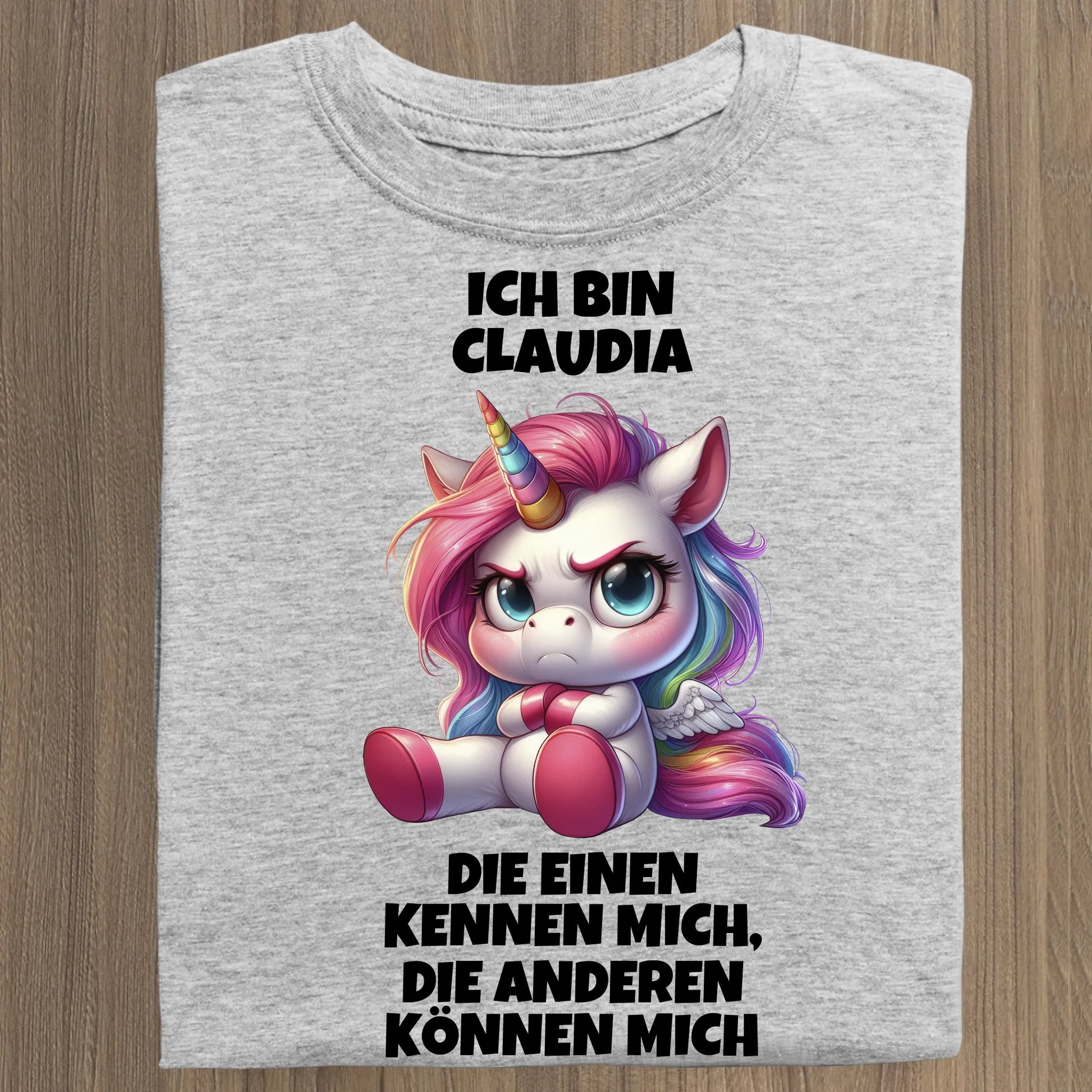 Die einen kennen mich - Organic Women's Shirt (personalisierbar) Serena T-Shirt ST ST Heather-Grey