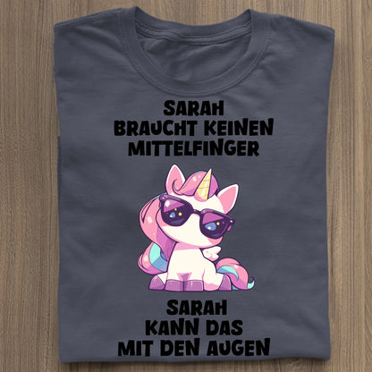 Keinen Mittelfinger - Organic Women's Shirt (personalisierbar) Serena T-Shirt ST ST French-Navy