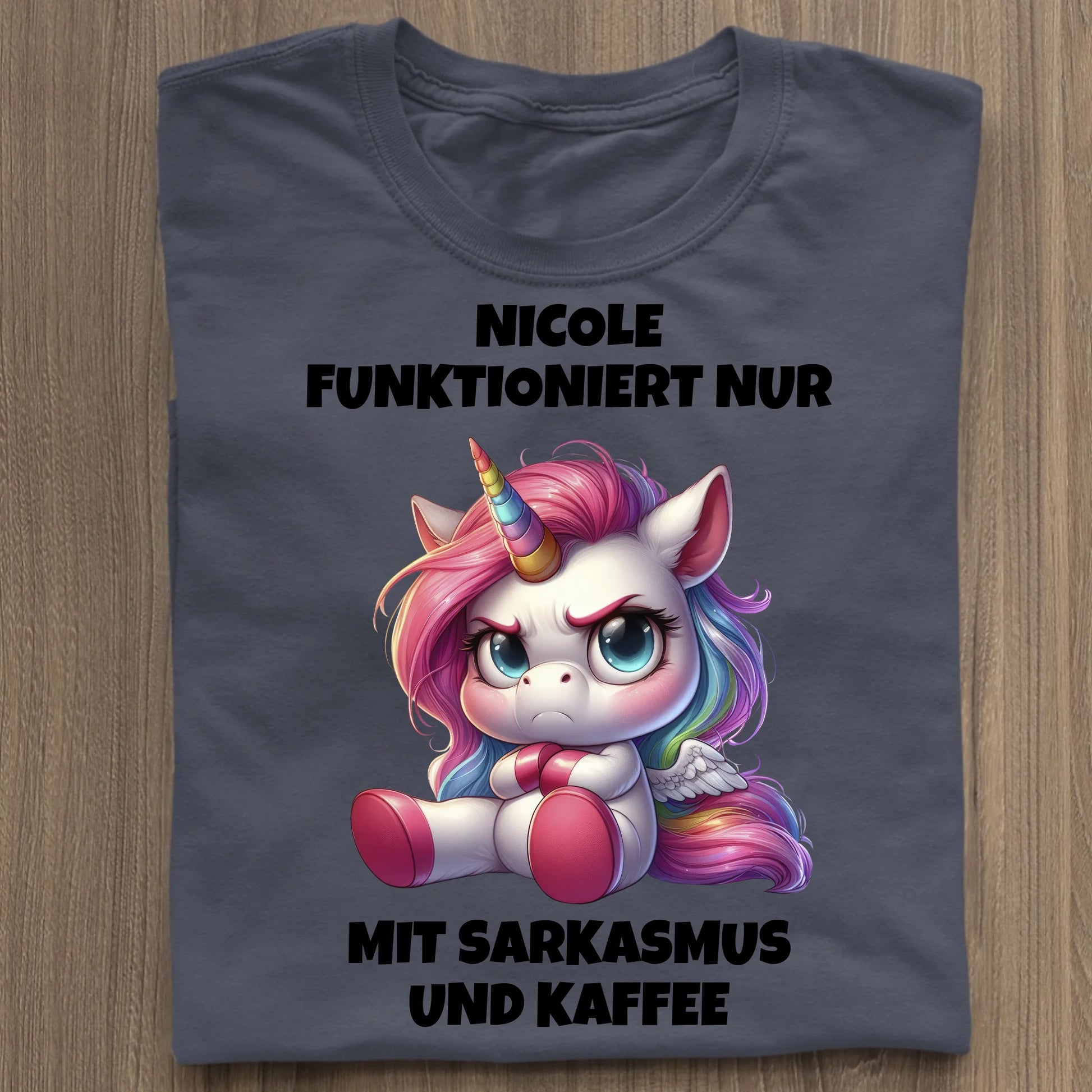 Sarkasmus und Kaffee - Organic Women's Shirt (personalisierbar) Serena T-Shirt ST ST French-Navy