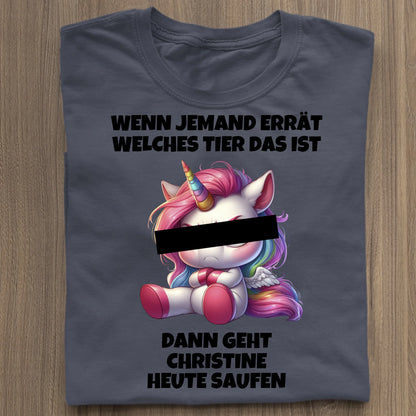 Wer errät das Tier? - Organic Women's Shirt (personalisierbar) Serena T-Shirt ST ST French-Navy