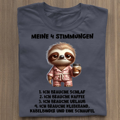 Meine 4 Stimmungen - Organic Women's Shirt (personalisierbar) Serena T-Shirt ST ST French-Navy