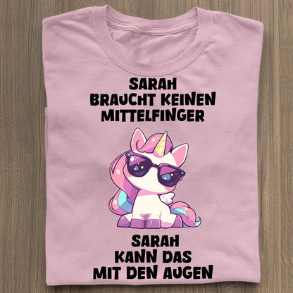 Keinen Mittelfinger - Organic Women's Shirt (personalisierbar) Serena T-Shirt ST ST Cotton-Pink