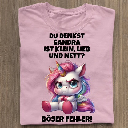 Klein, lieb und nett - Organic Women's Shirt (personalisierbar) Serena T-Shirt ST ST Cotton-Pink