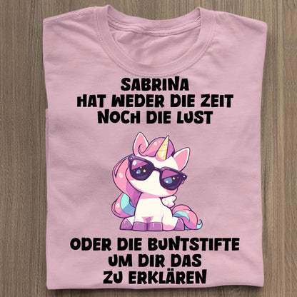 Buntstifte - Organic Women's Shirt (personalisierbar) Serena T-Shirt ST ST Cotton-Pink
