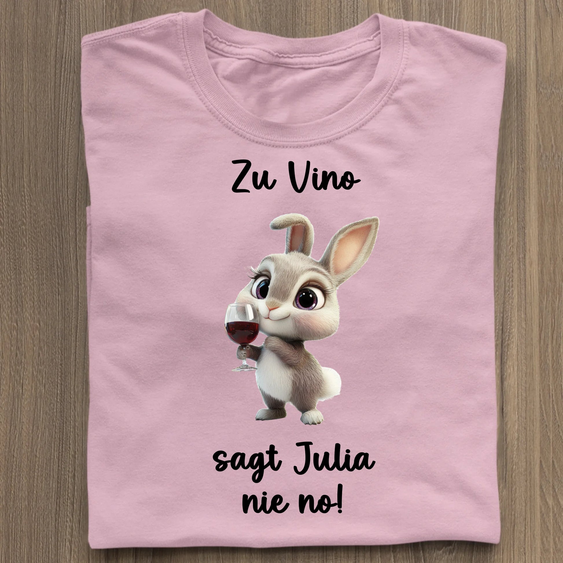 Zu Vino sag ich nie no! - Organic Women's Shirt (personalisierbar) Serena T-Shirt ST ST Cotton-Pink
