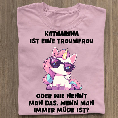 Traumfrau - Organic Women's Shirt (personalisierbar) Serena T-Shirt ST ST Cotton-Pink