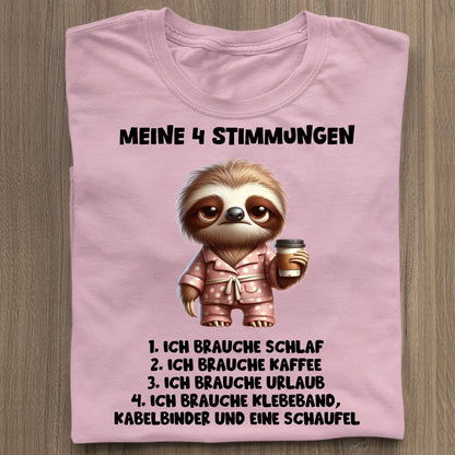 Meine 4 Stimmungen - Organic Women's Shirt (personalisierbar) Serena T-Shirt ST ST Cotton-Pink