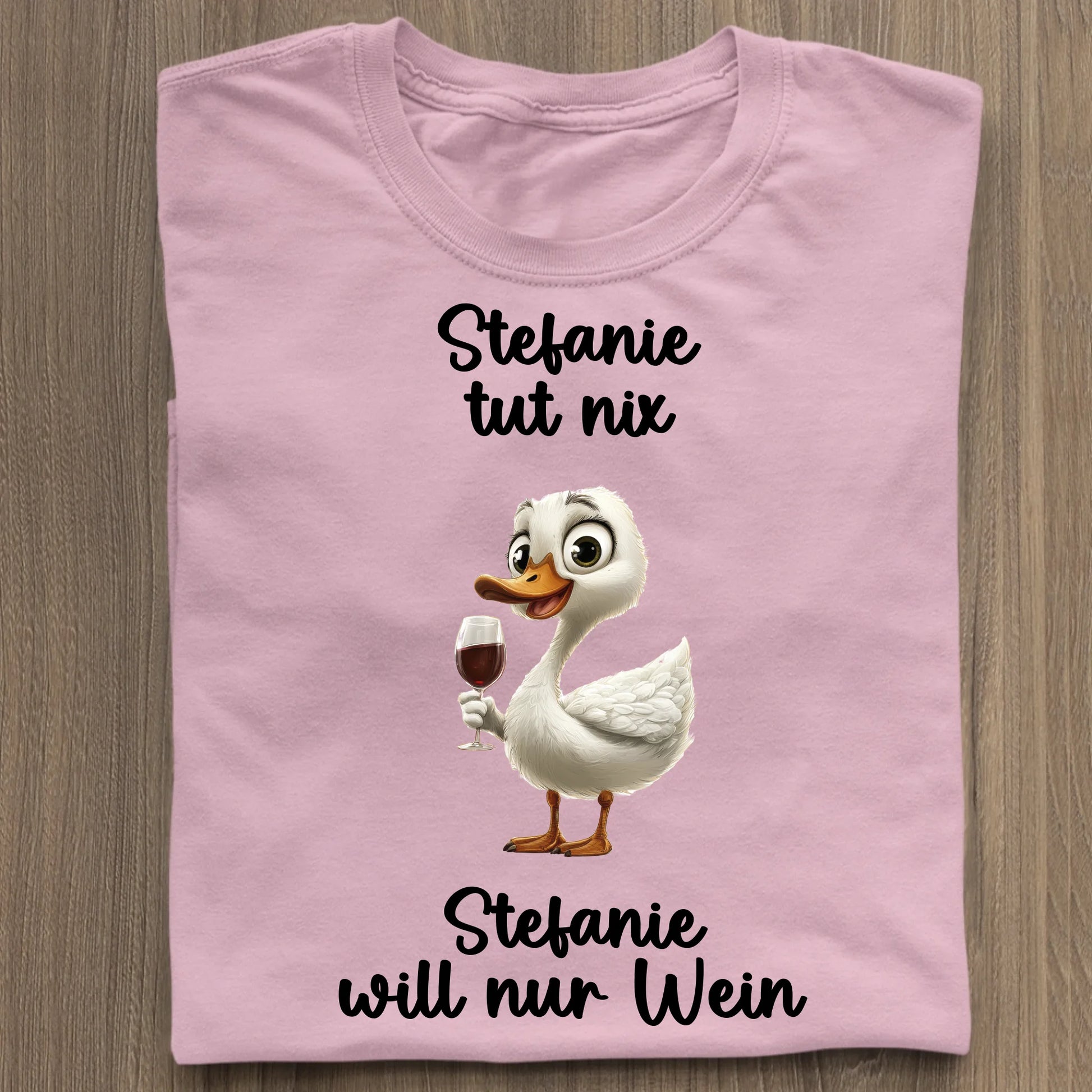 Ich will nur Wein - Organic Women's Shirt (personalisierbar) Serena T-Shirt ST ST Cotton-Pink