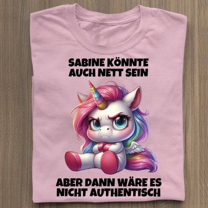 Nicht authentisch - Organic Women's Shirt (personalisierbar) Serena T-Shirt ST ST Cotton-Pink