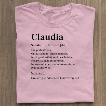 Definition - Organic Women's Shirt (personalisierbar) Serena T-Shirt ST ST Cotton-Pink