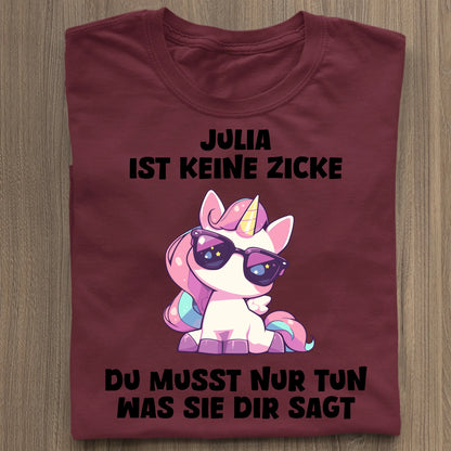 Keine Zicke - Organic Women's Shirt (personalisierbar) Serena T-Shirt ST ST Burgundy