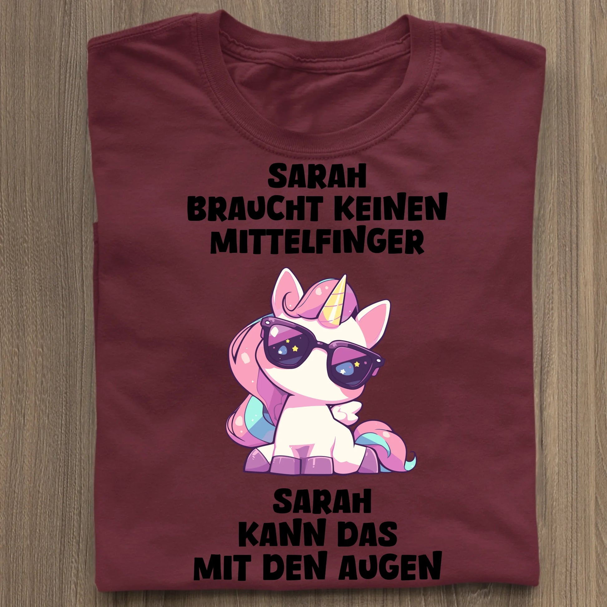 Keinen Mittelfinger - Organic Women's Shirt (personalisierbar) Serena T-Shirt ST ST Burgundy