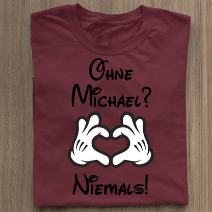 Niemals ohne dich - Organic Women's Shirt (personalisierbar) Serena T-Shirt ST ST Burgundy