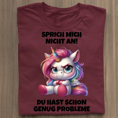 Sprich mich nicht an! - Organic Women's Shirt (personalisierbar) Serena T-Shirt ST ST Burgundy