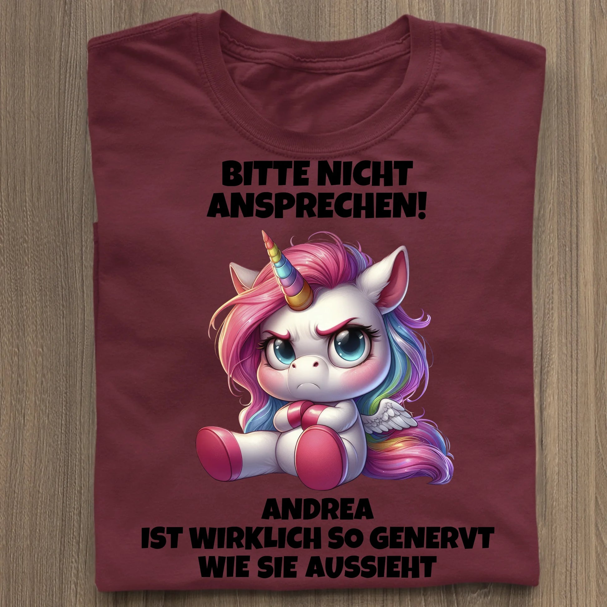 Nicht ansprechen! - Organic Women's Shirt (personalisierbar) Serena T-Shirt ST ST Burgundy