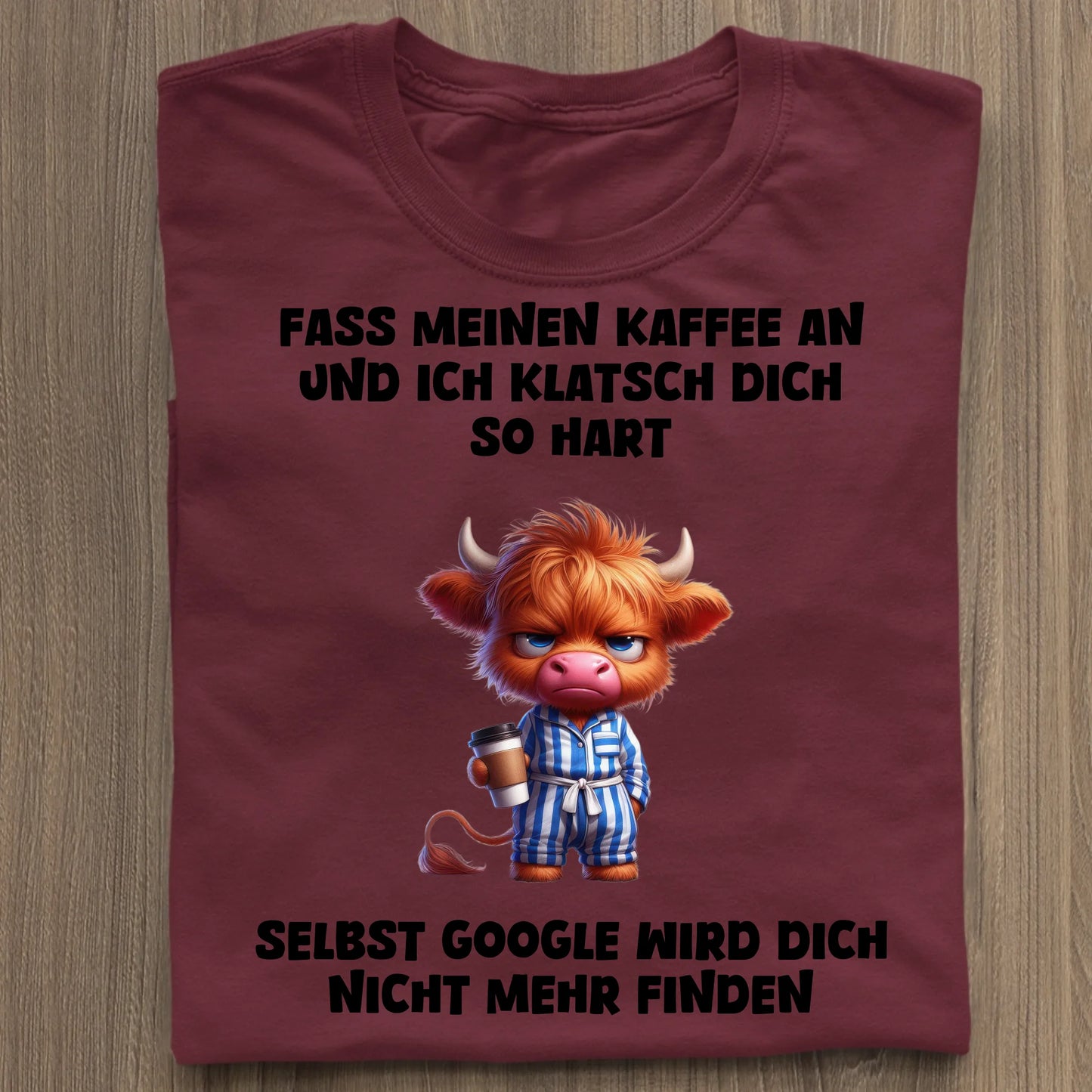 Fass meinen Kaffee an - Organic Women's Shirt (personalisierbar) Serena T-Shirt ST ST Burgundy