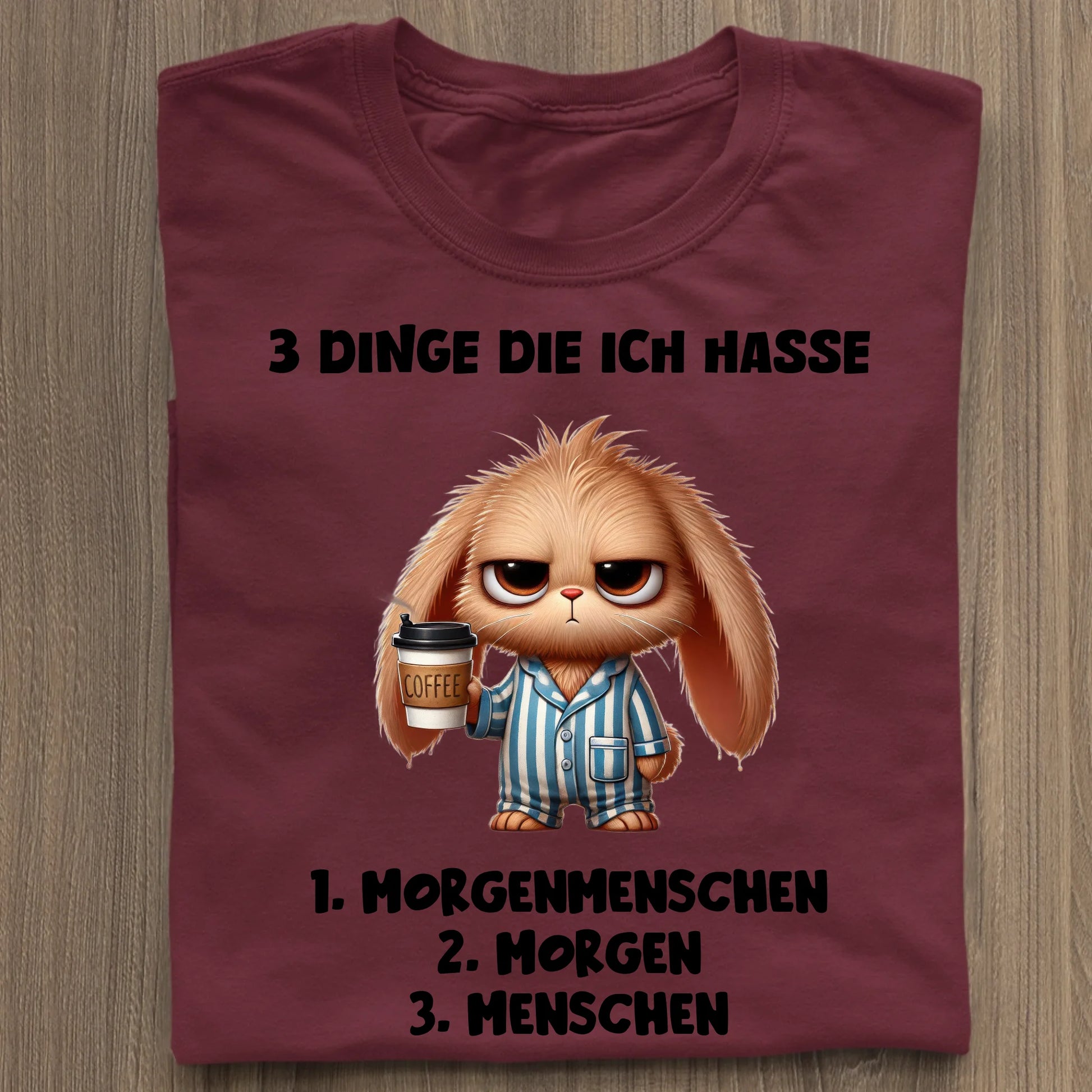 3 Dinge die ich hasse - Organic Women's Shirt (personalisierbar) Serena T-Shirt ST ST Burgundy