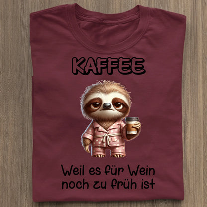Zu früh für Wein - Organic Women's Shirt (personalisierbar) Serena T-Shirt ST ST Burgundy