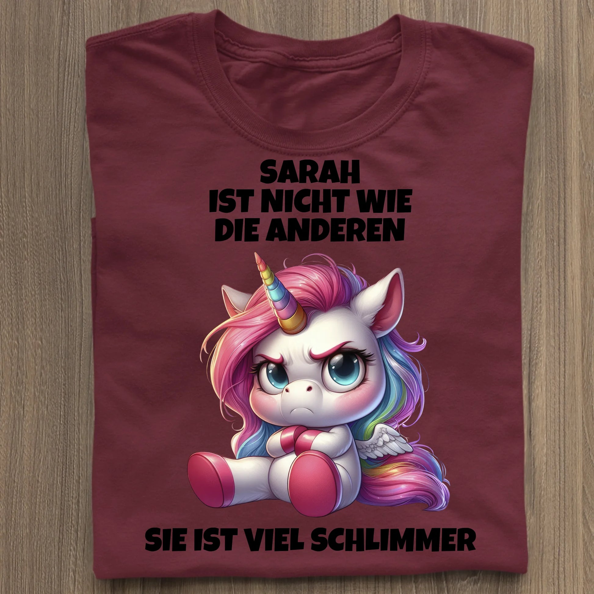 Nicht wie die anderen - Organic Women's Shirt (personalisierbar) Serena T-Shirt ST ST Burgundy