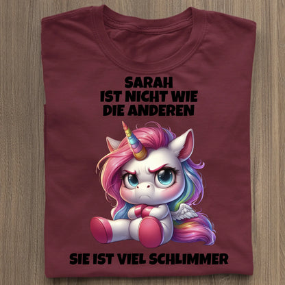 Nicht wie die anderen - Organic Women's Shirt (personalisierbar) Serena T-Shirt ST ST Burgundy