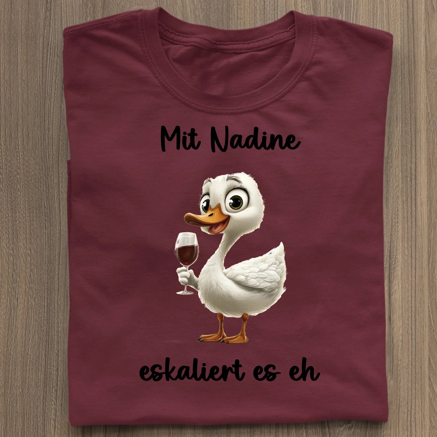 Es eskaliert eh - Organic Women's Shirt (personalisierbar) Serena T-Shirt ST ST Burgundy
