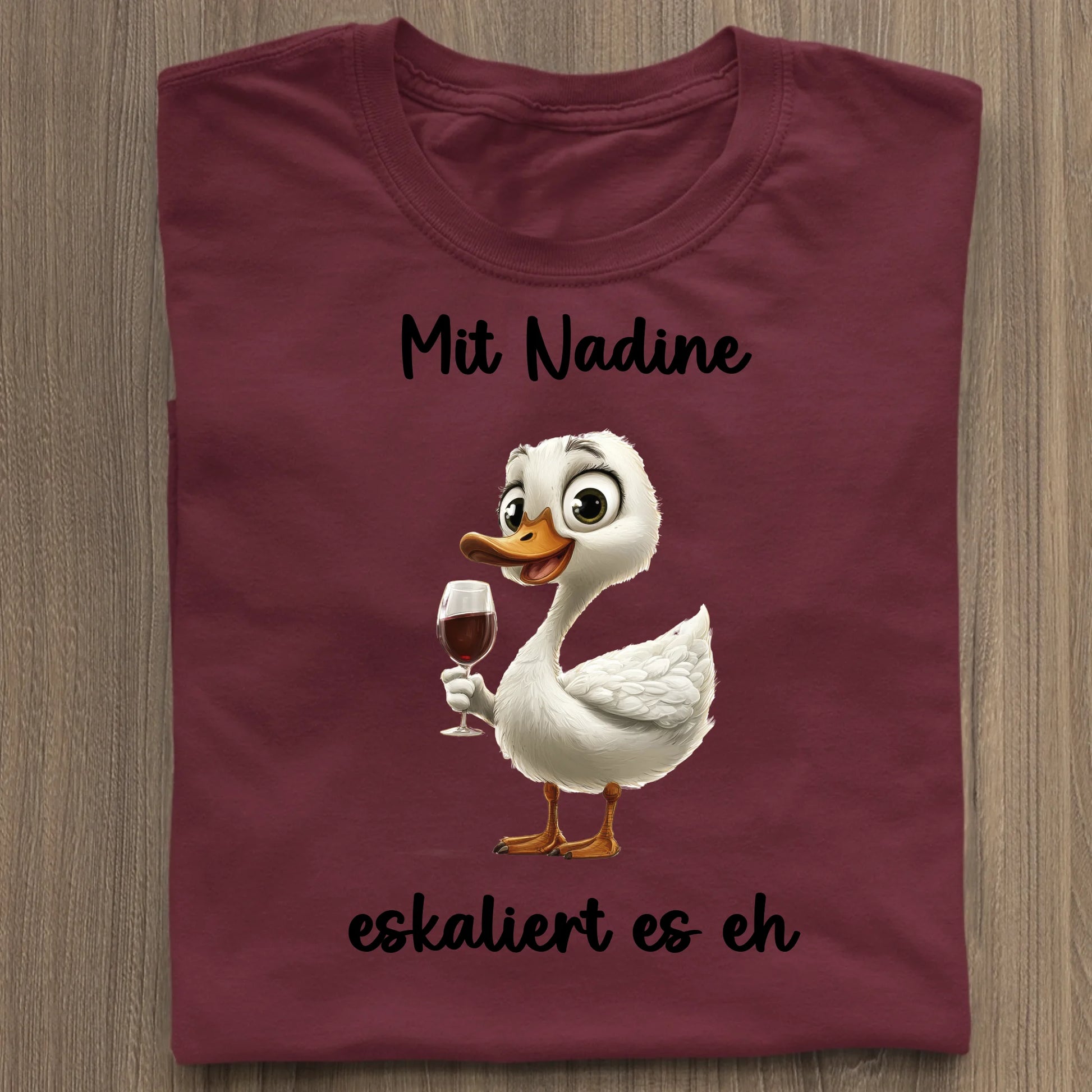 Es eskaliert eh - Organic Women's Shirt (personalisierbar) Serena T-Shirt ST ST Burgundy