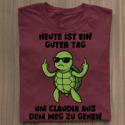Ein guter Tag - Organic Women's Shirt (personalisierbar) Serena T-Shirt ST ST Burgundy