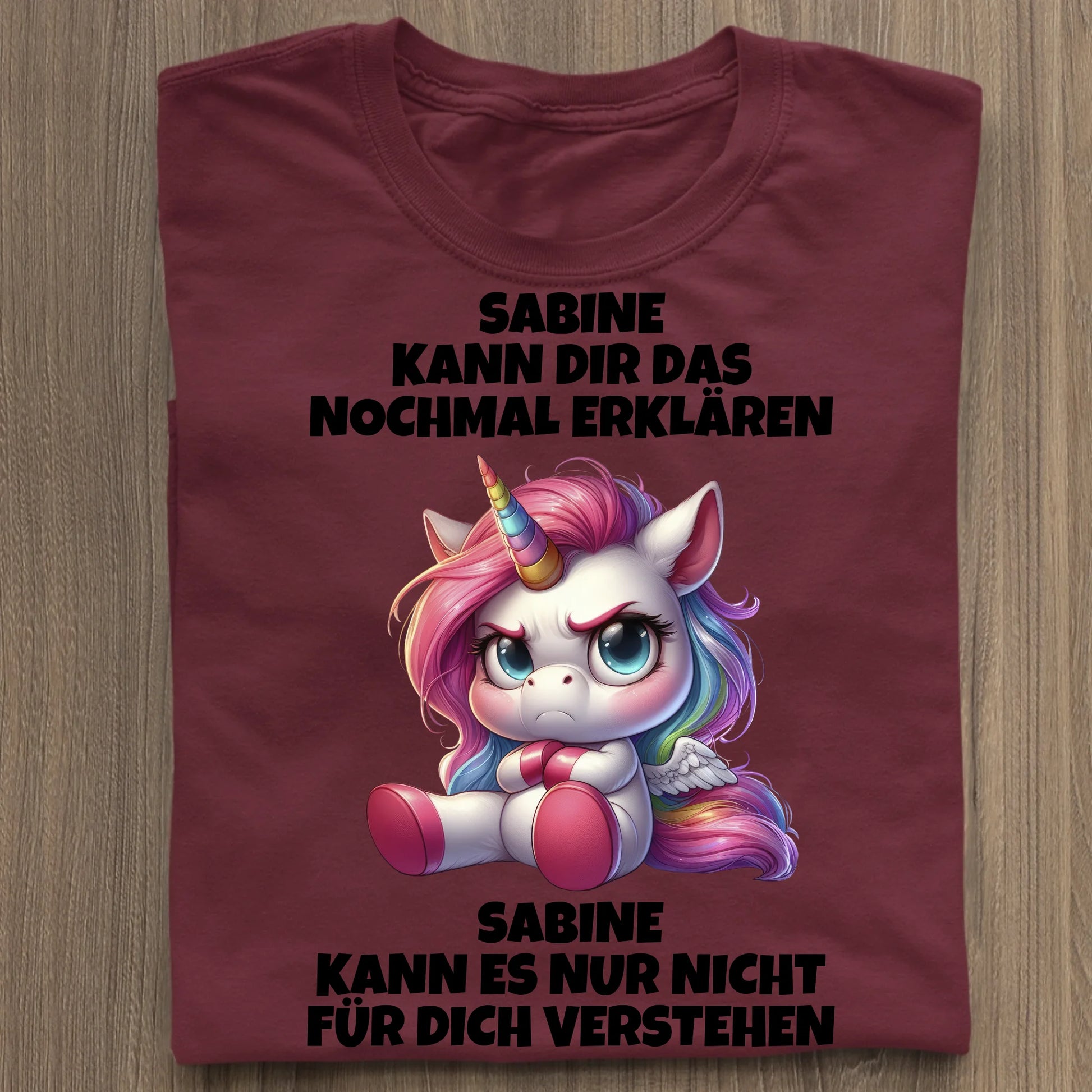 Erklären aber nicht verstehen - Organic Women's Shirt (personalisierbar) Serena T-Shirt ST ST Burgundy