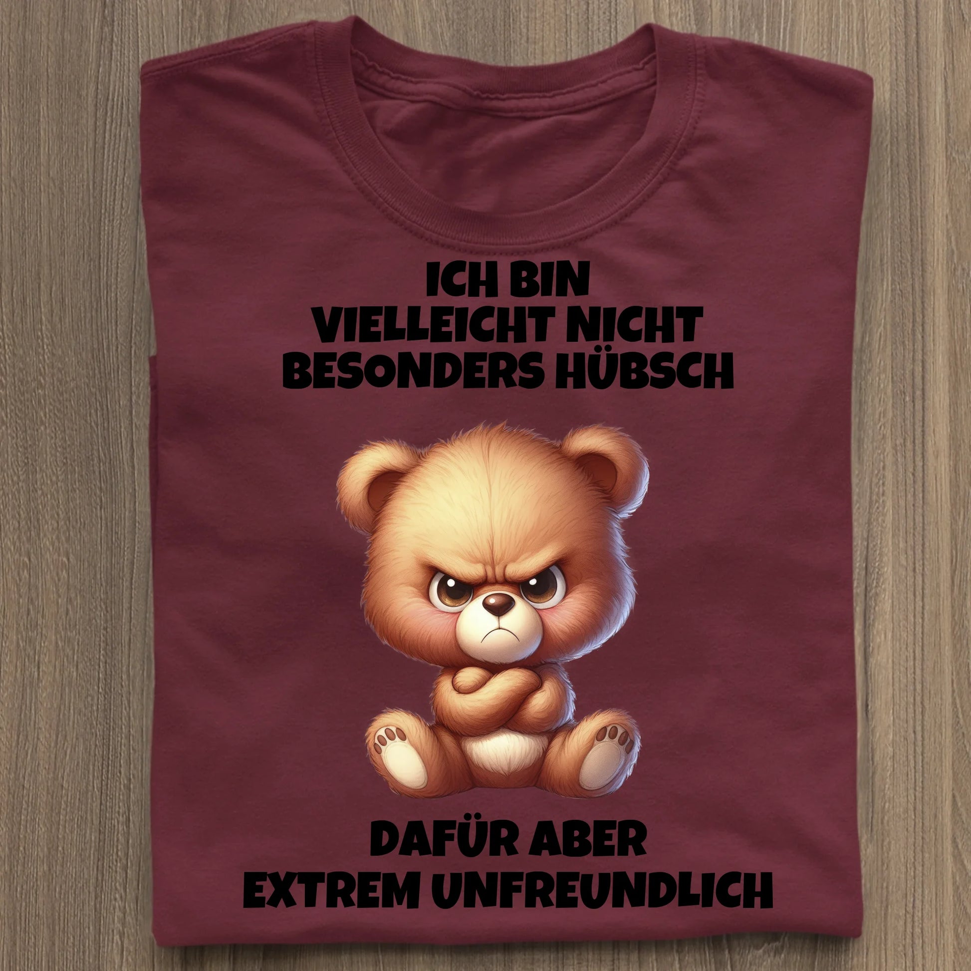 Nicht besonders hübsch - Organic Women's Shirt (personalisierbar) Serena T-Shirt ST ST Burgundy