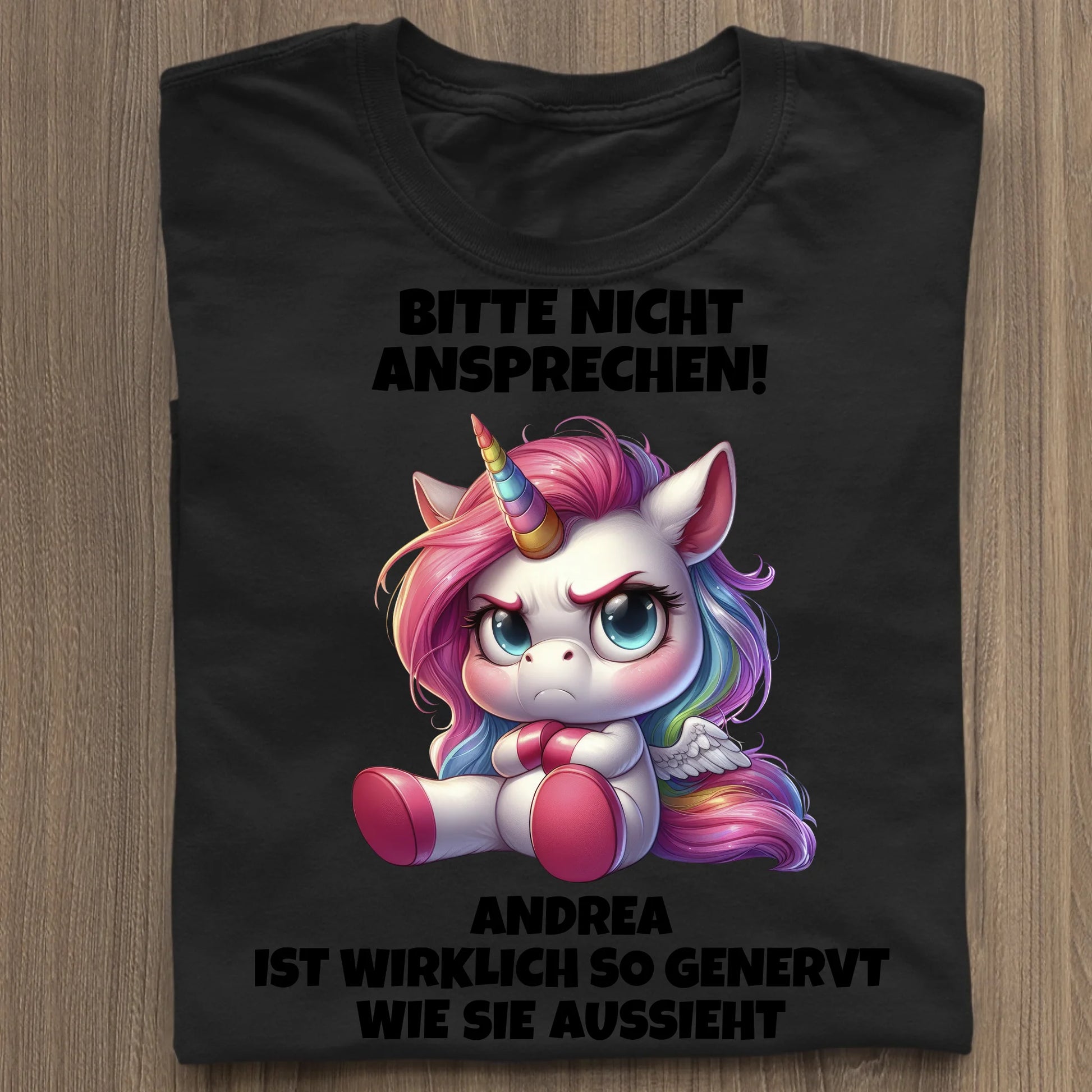 Nicht ansprechen! - Organic Women's Shirt (personalisierbar) Serena T-Shirt ST ST Black