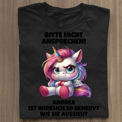 Nicht ansprechen! - Organic Women's Shirt (personalisierbar) Serena T-Shirt ST ST Black