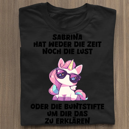 Buntstifte - Organic Women's Shirt (personalisierbar) Serena T-Shirt ST ST Black