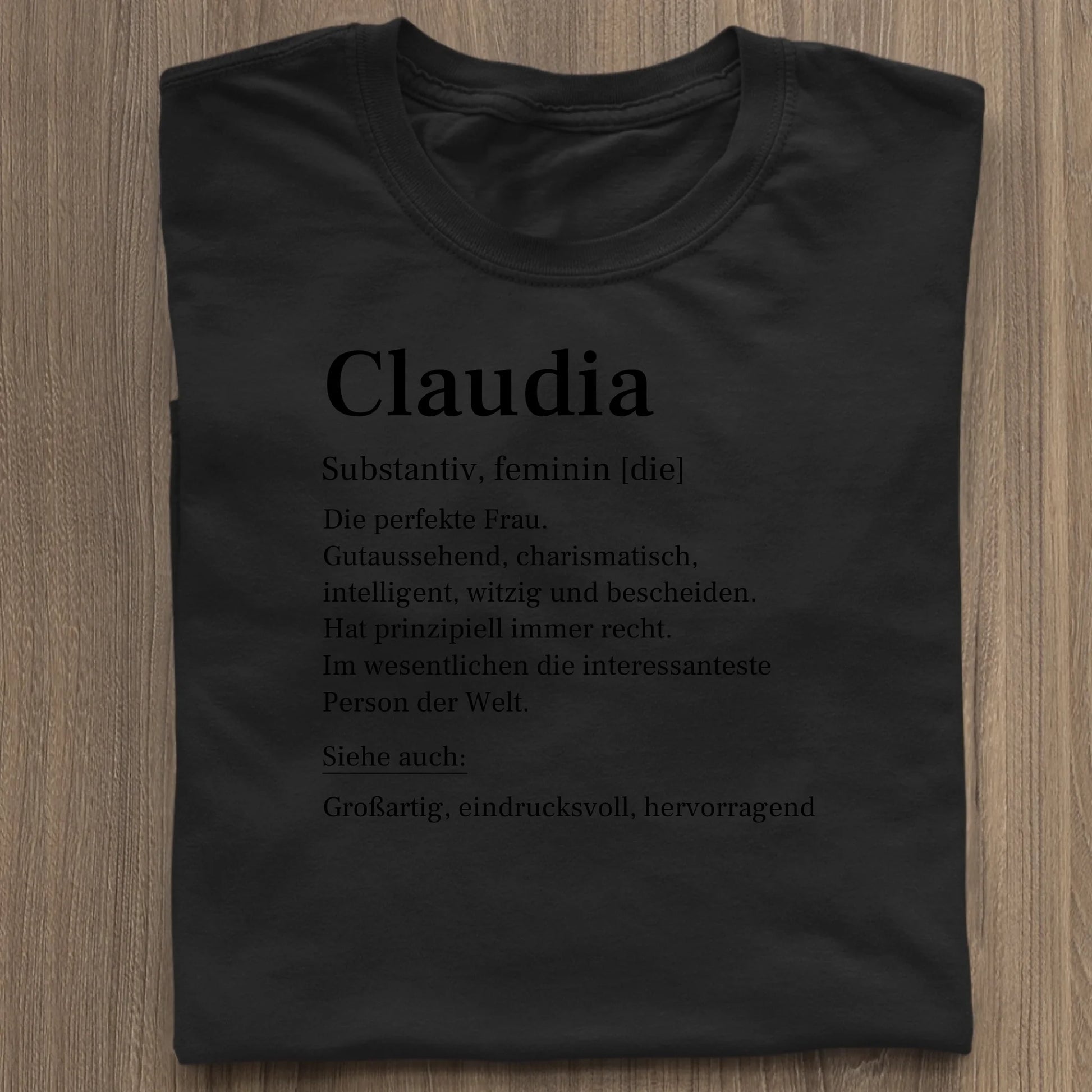 Definition - Organic Women's Shirt (personalisierbar) Serena T-Shirt ST ST Black