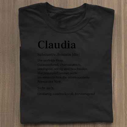 Definition - Organic Women's Shirt (personalisierbar) Serena T-Shirt ST ST Black