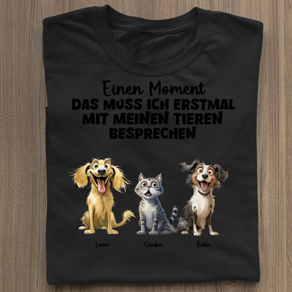 Das muss ich erst besprechen - Organic Women's Shirt (personalisierbar) Serena T-Shirt ST ST Black