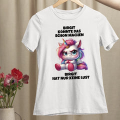 Nur keine Lust - Organic Women's Shirt (personalisierbar)