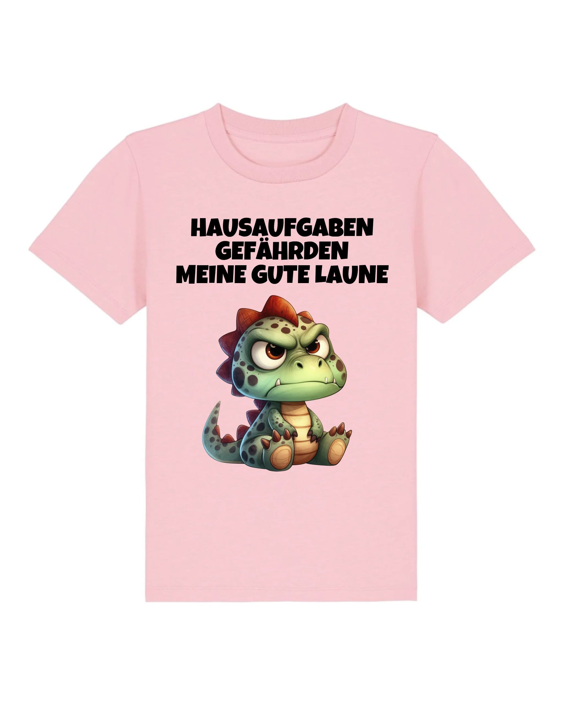 Hausaufgaben - Organic Kid's Shirt (personalisierbar) Mini Creator T-Shirt ST ST Cotton-Pink