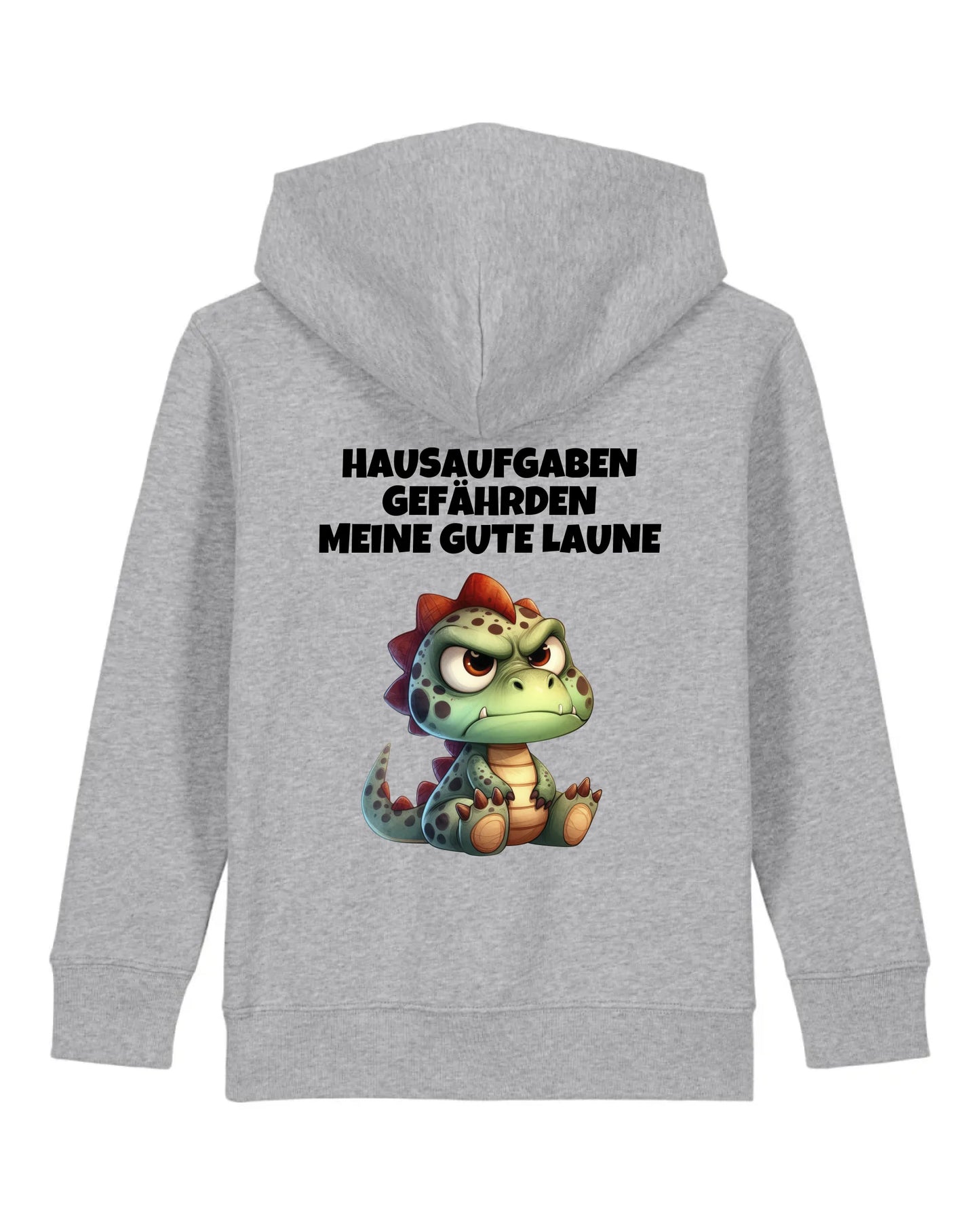 Hausaufgaben - Organic Kid's Hoodie (personalisierbar) Mini Cruiser Hoodie ST ST Heather-Grey