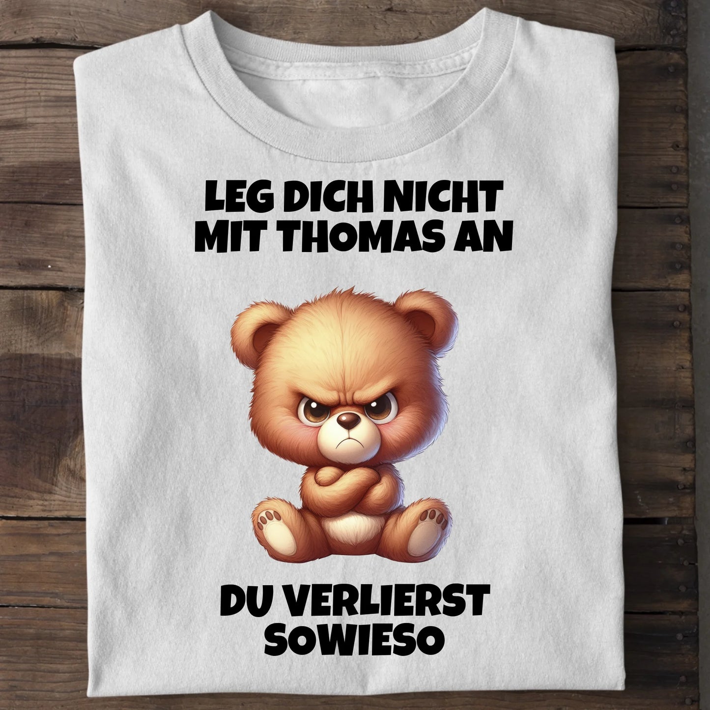 Leg dich nicht mit mir an - Organic Men's Shirt (personalisierbar) Crafter T-Shirt ST ST White