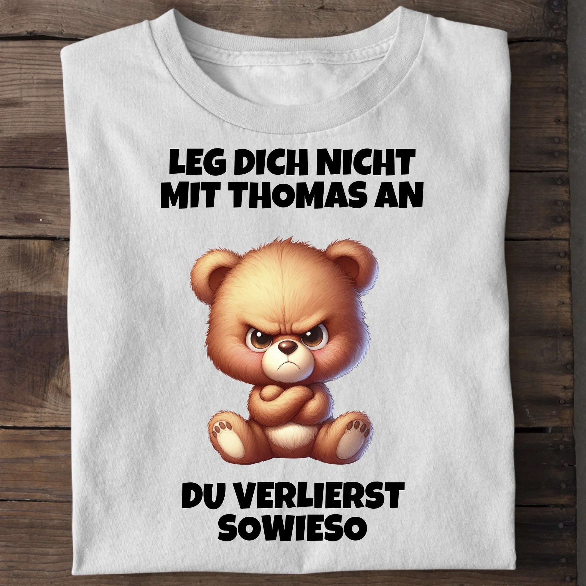Leg dich nicht mit mir an - Organic Men's Shirt (personalisierbar) Crafter T-Shirt ST ST White