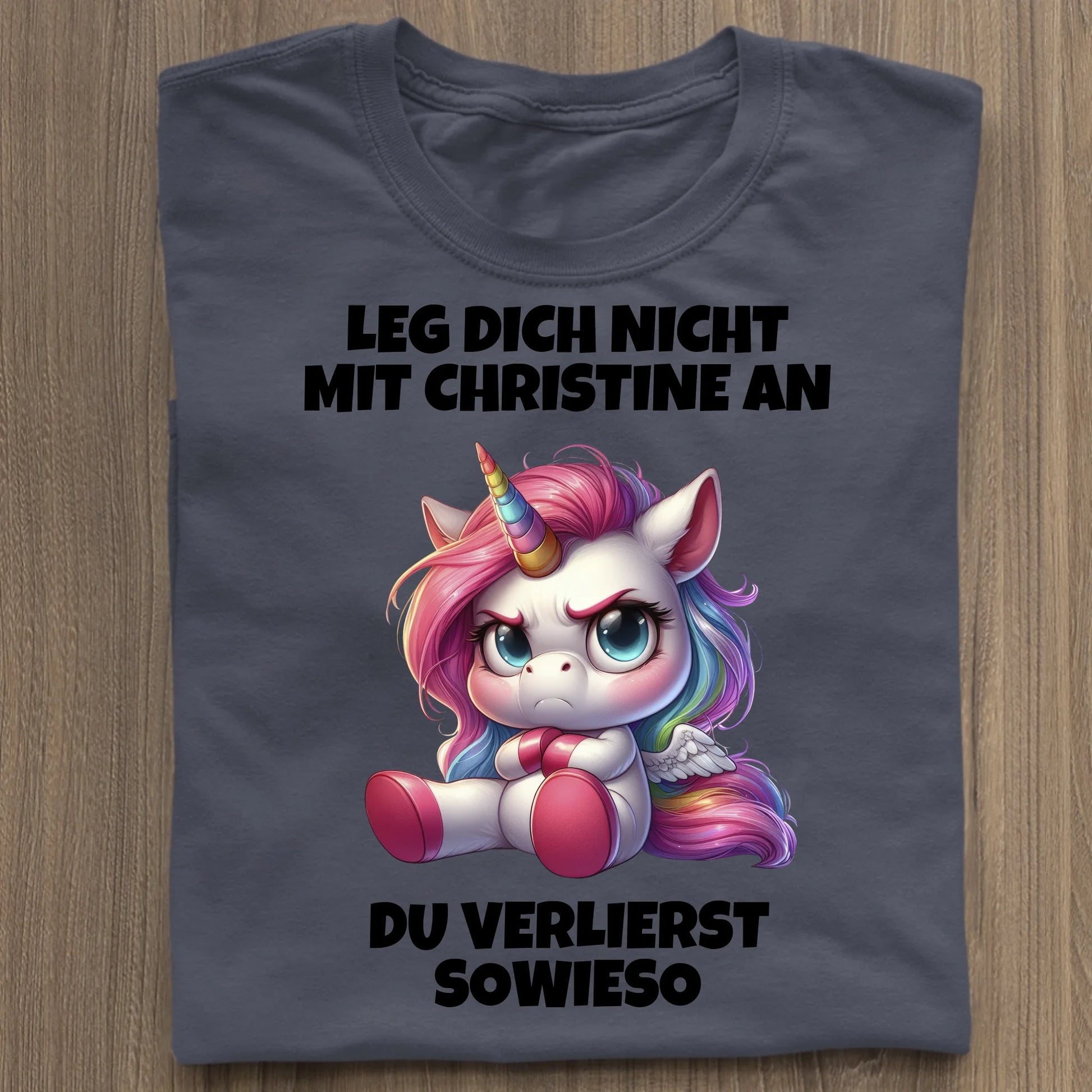 Leg dich nicht mit mir an - Organic Women's Shirt (personalisierbar) Serena T-Shirt ST ST French-Navy