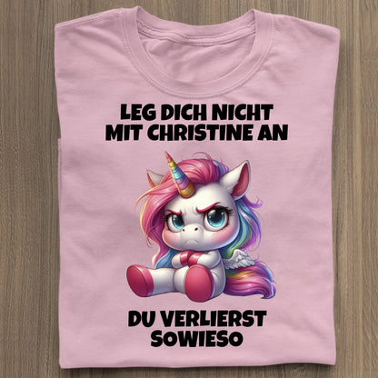 Leg dich nicht mit mir an - Organic Women's Shirt (personalisierbar) Serena T-Shirt ST ST Cotton-Pink