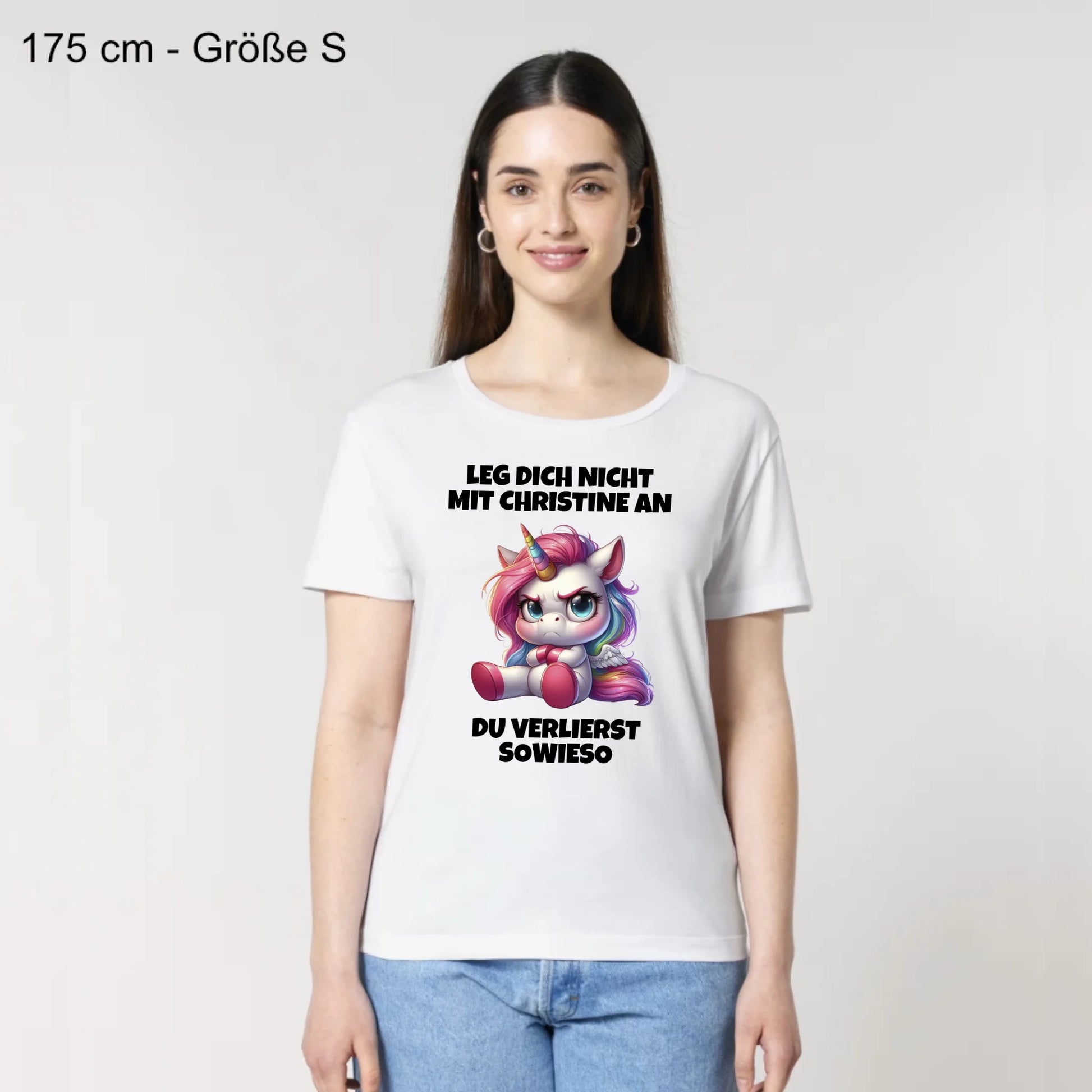 Leg dich nicht mit mir an - Organic Women's Shirt (personalisierbar)