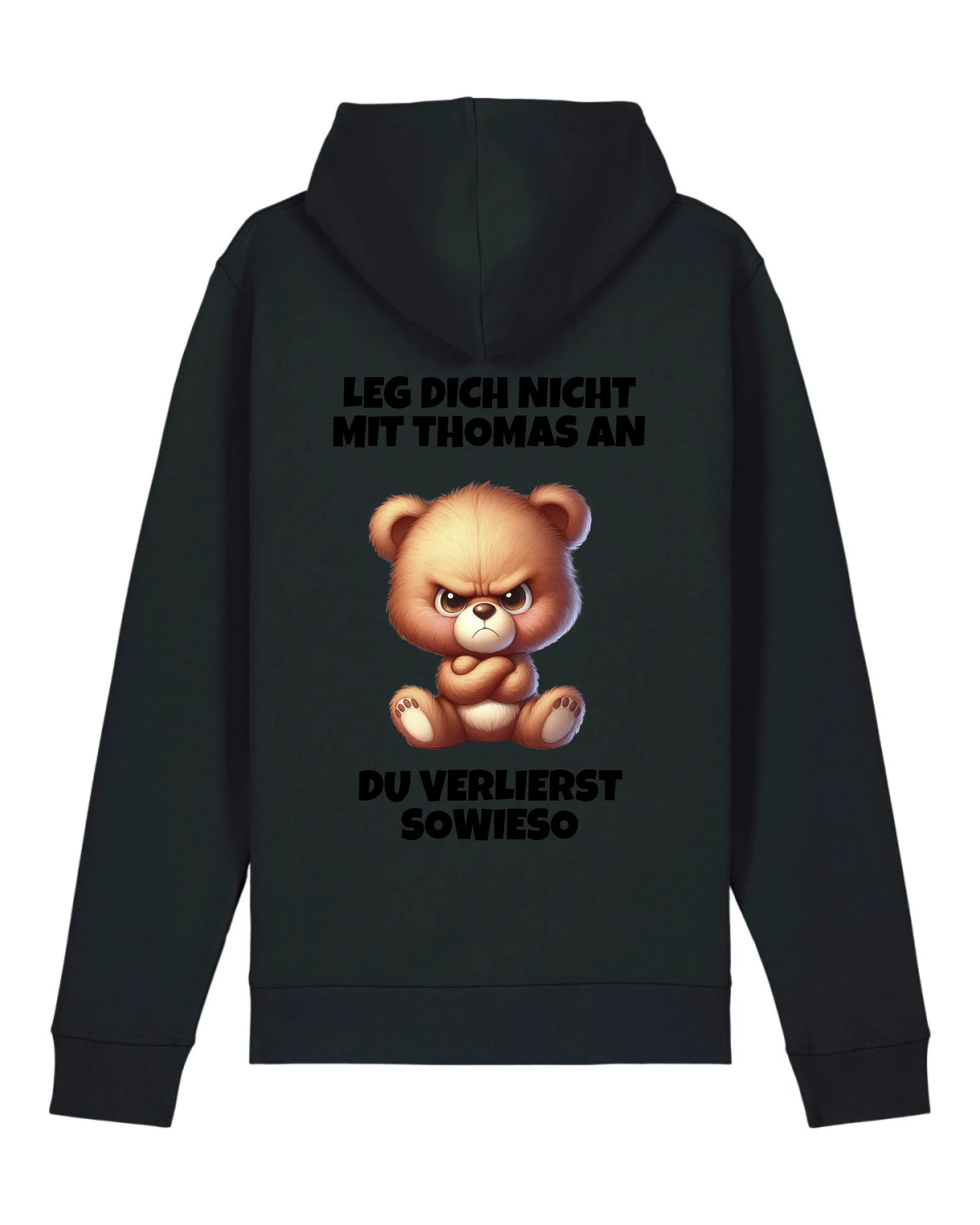 Leg dich nicht mit mir an - Organic Unisex Hoodie (personalisierbar) Drummer 2.0 Hoodie ST ST Black