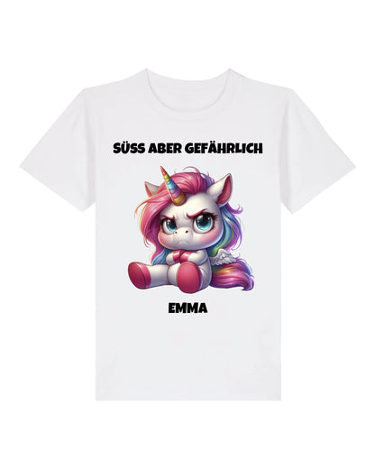 Süß aber gefährlich - Organic Kid's Shirt (personalisierbar) Mini Creator T-Shirt ST ST White