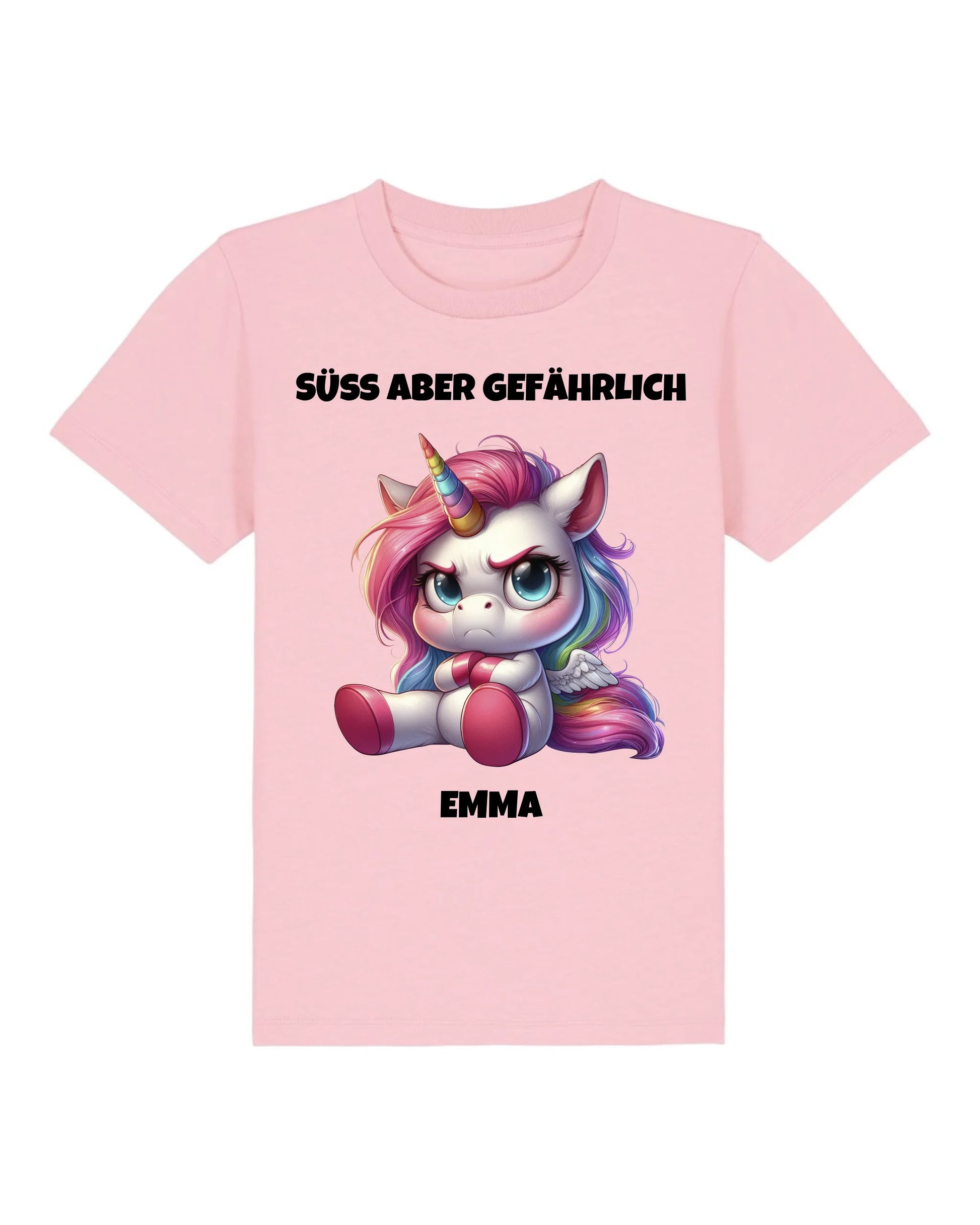 Süß aber gefährlich - Organic Kid's Shirt (personalisierbar) Mini Creator T-Shirt ST ST Cotton-Pink