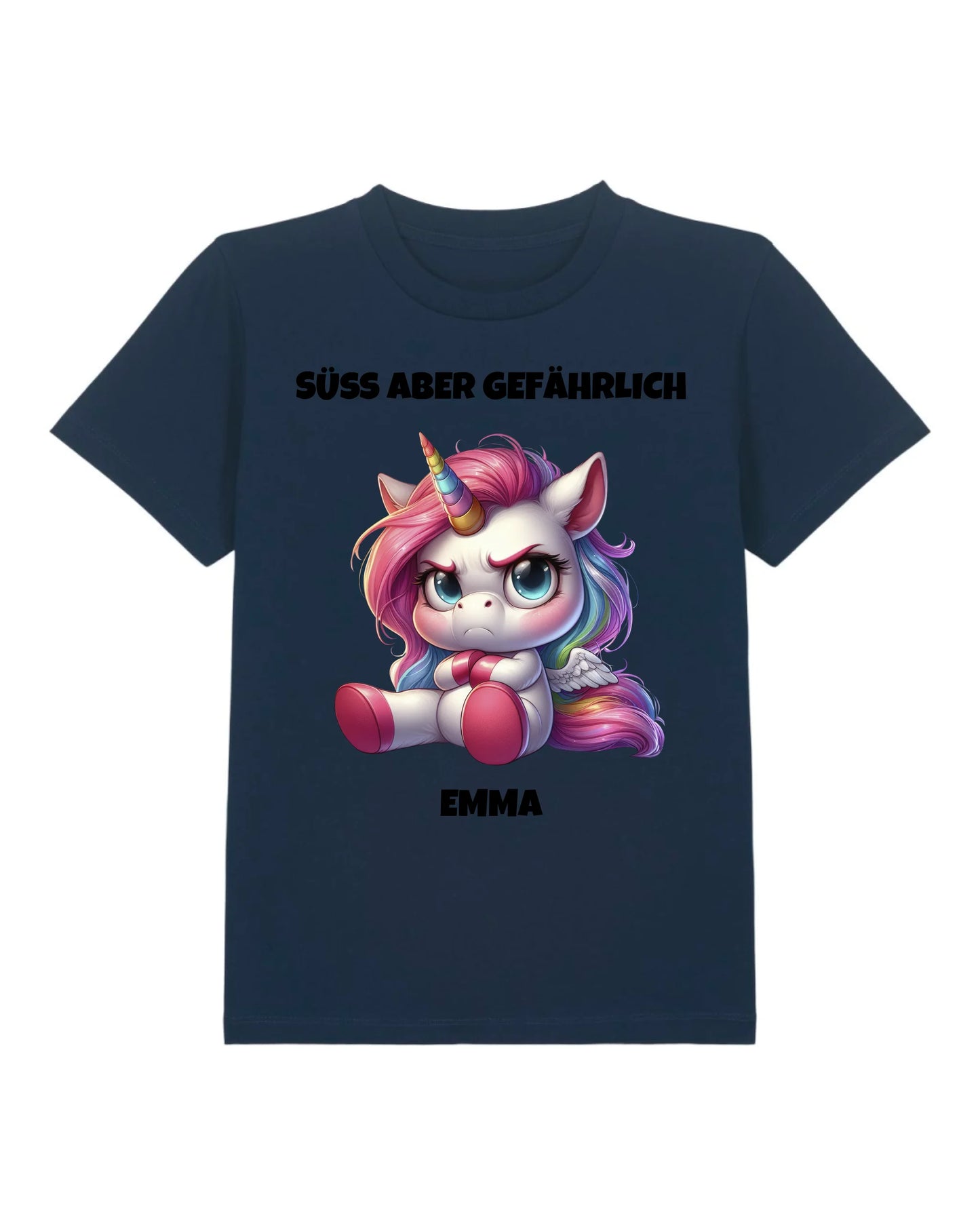 Süß aber gefährlich - Organic Kid's Shirt (personalisierbar) Mini Creator T-Shirt ST ST French-Navy