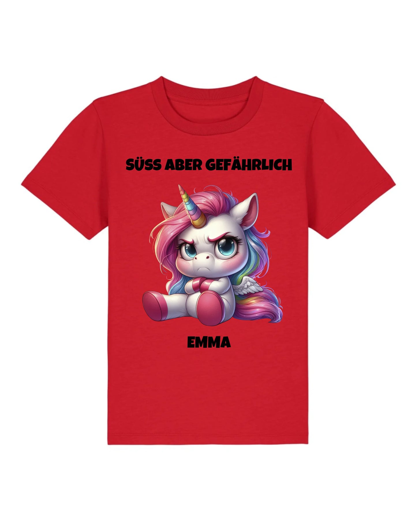 Süß aber gefährlich - Organic Kid's Shirt (personalisierbar) Mini Creator T-Shirt ST ST Red