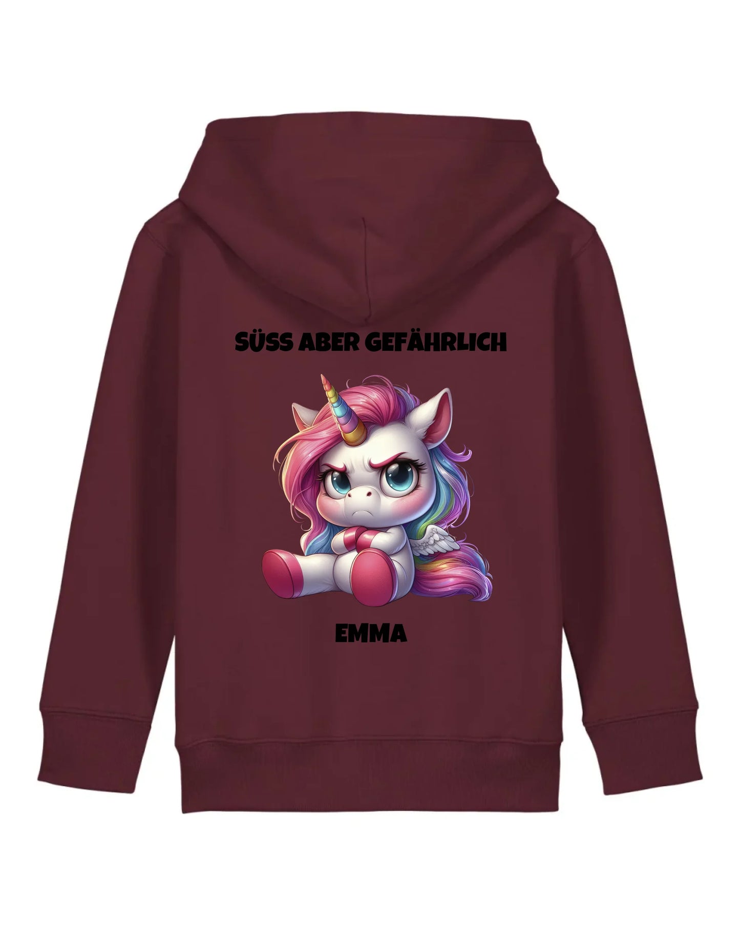 Süß aber gefährlich - Organic Kid's Hoodie (personalisierbar) Mini Cruiser Hoodie ST ST Burgundy