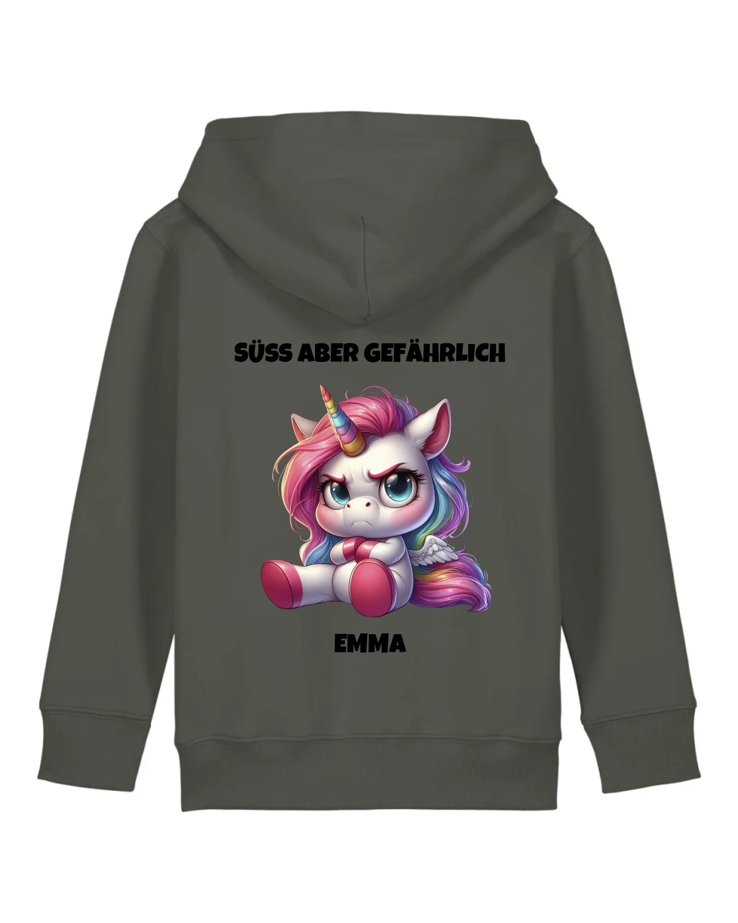 Süß aber gefährlich - Organic Kid's Hoodie (personalisierbar) Mini Cruiser Hoodie ST ST Khaki